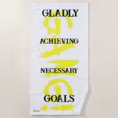 GANG! gele badhanddoek (Voorkant)