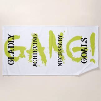 GANG! groene badhanddoek
