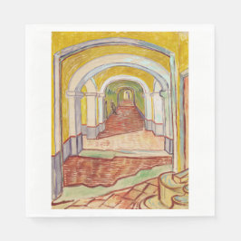 Gang in het asiel (door Vincent van Gogh) Servet