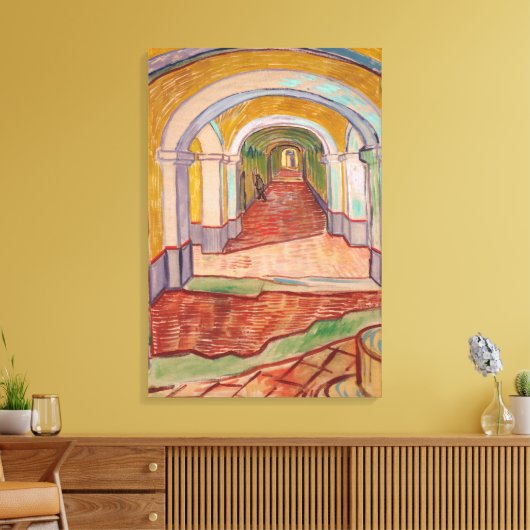 Gang in het Asyl Canvas Afdruk (Insitu (Woonkamer))