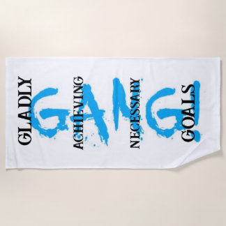 GANG! luchtblauwe badhanddoek