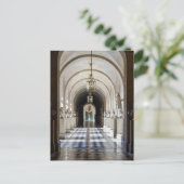 Gang met standbeelden in het Kasteel van Versaille Briefkaart (Staand voorkant)