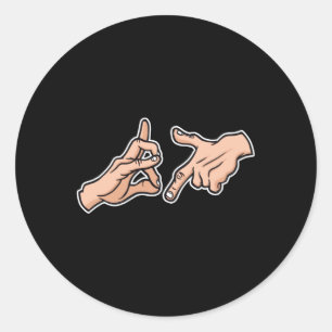 Gang-teken Ronde Sticker