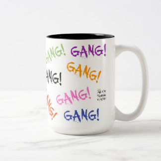 GANG! Two-Tone Mug, 15 oz Tweekleurige Koffiemok