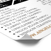 Gang Vloer, Schoonmaakdienst Reclame Poster (Hoek)