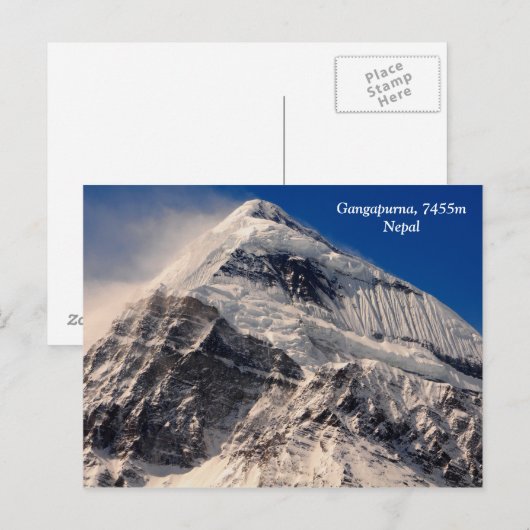 Gangapurna Briefkaart (Voorkant / Achterkant)