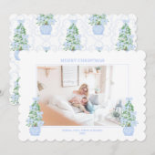 Gangbare randkaart voor milleniumKerstmis Feestdagenkaart (Voorkant / Achterkant)