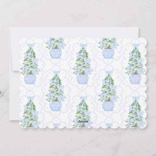 Gangbare randkaart voor milleniumKerstmis Feestdagenkaart (Achterkant)