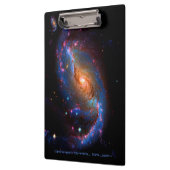 Gangbare spiraalvormige Galaxy NGC 1672 Astronomie Klembord (Links)