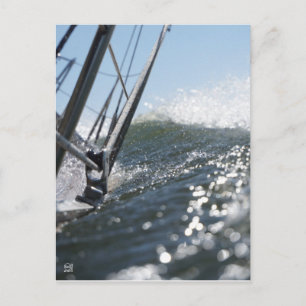 Gangboord onder water, actie. briefkaart