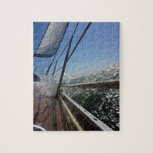 Gangboord onder water, actie. legpuzzel