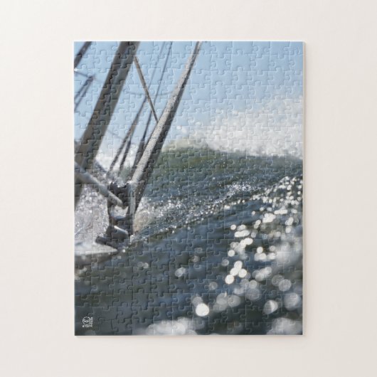 Gangboord onder water, actie. legpuzzel (Verticaal)