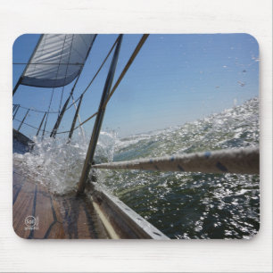 Gangboord onder water, actie. muismat