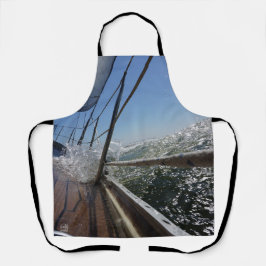 Gangboord onder water, actie. schort