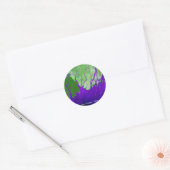 Ganges River Delta Satelliet Afbeelding - Nederlan Ronde Sticker (Envelop)