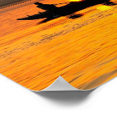 Ganges River, foto van het picturesque landschap Poster (Hoek)