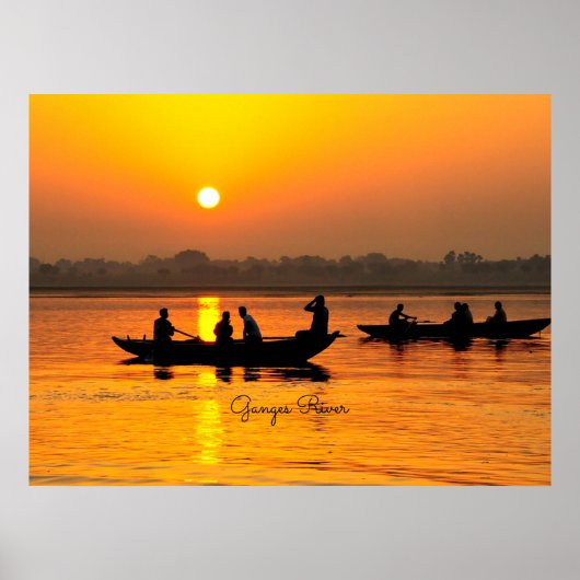 Ganges River, picturesque Poster (Voorkant)