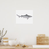 Ganges Shark Poster (Keuken)