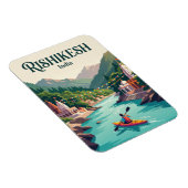 Gangesrivier Rishikesh India Magneet (Rechterzijde)