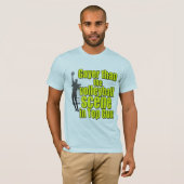 gangetje dan de volleybalscène boven het pistool t-shirt (Voorkant volledig)