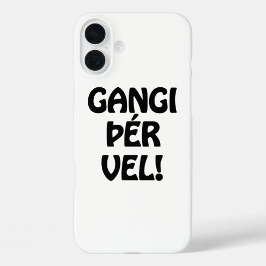 GANGI ÞÉR VEL! SUCCES! IJslandse taal Case-Mate iPhone Case (Achterkant)