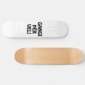 GANGI ÞÉR VEL! SUCCES! IJslandse taal Persoonlijk Skateboard (Horizontaal)