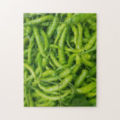 Ganglede puimsteen van groene hete paprika's legpuzzel (Verticaal)