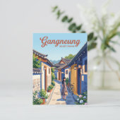 Gangneung-steeg Zuid-Korea Briefkaart (Staand voorkant)