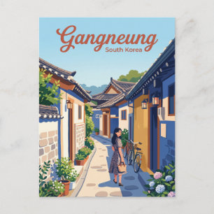 Gangneung-steeg Zuid-Korea Briefkaart