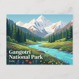 Gangotri Nationaal Park India Briefkaart