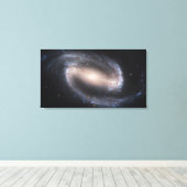 Gangspiral Galaxy NGC 1300 Canvas Afdruk (Insitu (Houten vloer))