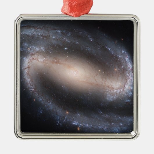 Gangspiral Galaxy NGC 1300 Metalen Ornament (Voorkant)