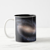 Gangspiral Galaxy NGC 1300 Tweekleurige Koffiemok (Links)