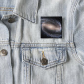 Gangspiral Galaxy NGC 1300 Vierkante Button 5,1 Cm (In situ)