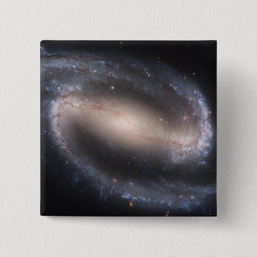 Gangspiral Galaxy NGC 1300 Vierkante Button 5,1 Cm (Voorkant)