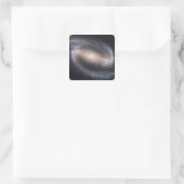 Gangspiral Galaxy NGC 1300 Vierkante Sticker (Tas)