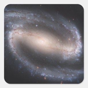 Gangspiral Galaxy NGC 1300 Vierkante Sticker