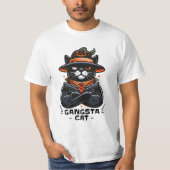 GANGSTA CAT HALLOWEEN T-SHIRT (Voorkant)