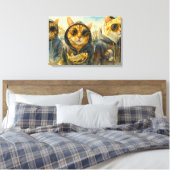 Gangsta Cats Canvas Afdruk (Insitu (Slaapkamer))