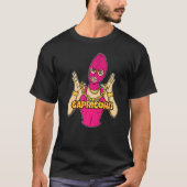 Gangsta Girl Capricorn Mask Gangster Woman with T-shirt (Voorkant)
