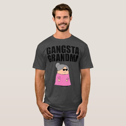 Gangsta Grandma Gift-idee voor Gangster (2) T-shirt (Voorkant volledig)