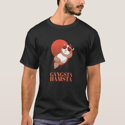 Gangsta Hamsta Criminals Crooks Bandit Gangster Ha T-shirt (Voorkant)
