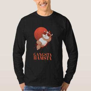Gangsta Hamsta Cute Gangster Hamster Crook Bandit T-shirt