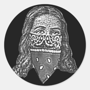 Gangsta Jesus Ronde Sticker