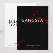 GANGSTA KAART - JAILMATECARDS.CO.UK - VERJAARDAGSF (Voorkant / Achterkant)
