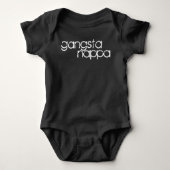 Gangsta Nappa - Baby Boys Urban Vest Slaappak Romper (Voorkant)