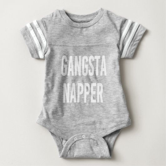 Gangsta Napper grappig baby dutje vermoeid shirt (Voorkant)