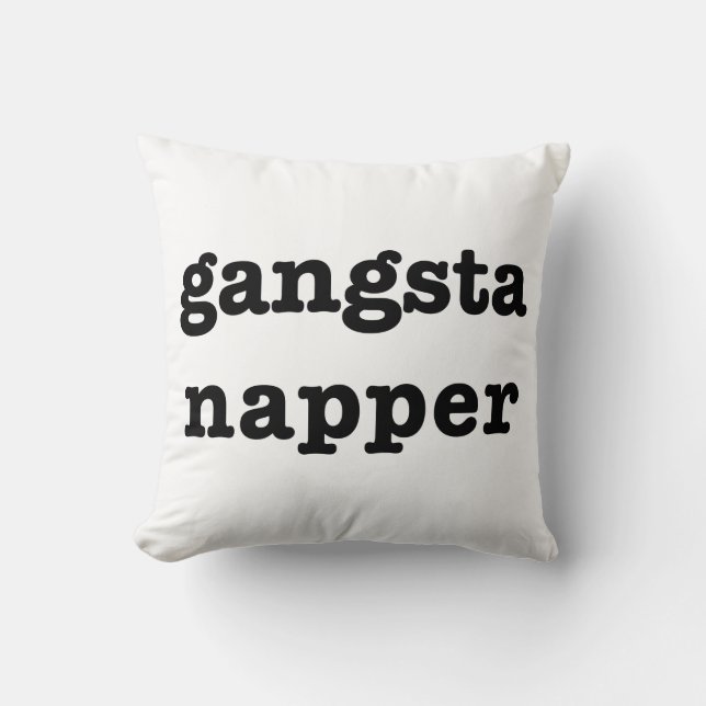 Gangsta Napper Pillow Kussen (Voorkant)