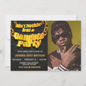 Gangsta Party - Hiphop Theme Landscape Kaart (Voorkant)