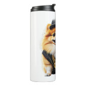 Gangsta Pomeranian - Hip Hop Dog Swag Thermosbeker (Gedraaid links)